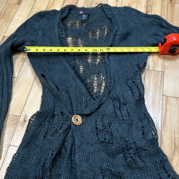 Diesel Open Knit Faux Wrap Sweater - Picture 6 of 8